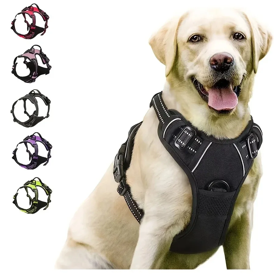 No-Pull Reflective Dog Harness with Handle - Image 2