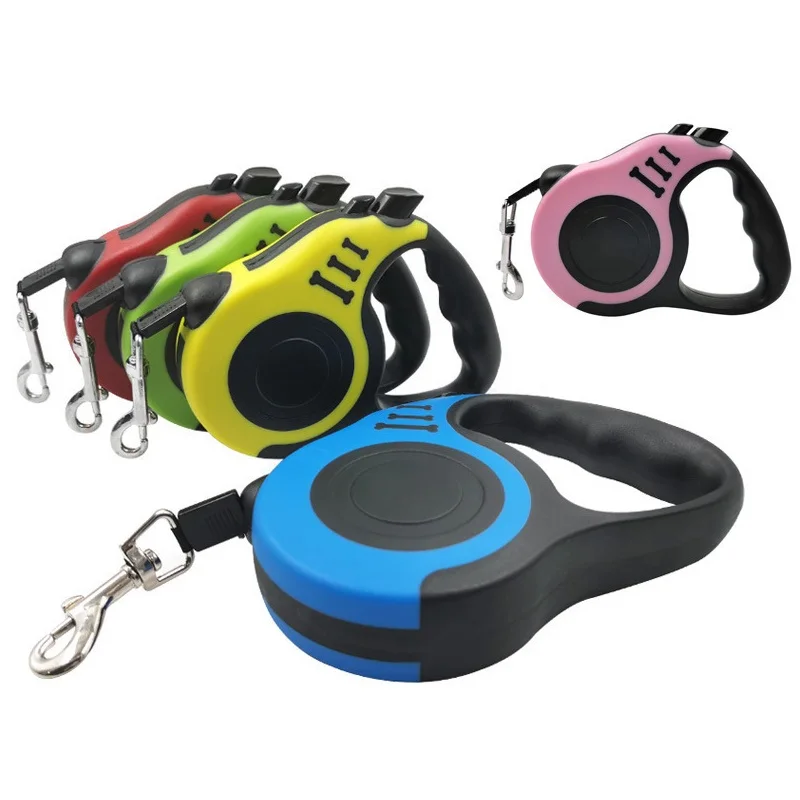 Durable Retractable Dog Leash with One-Button Brake