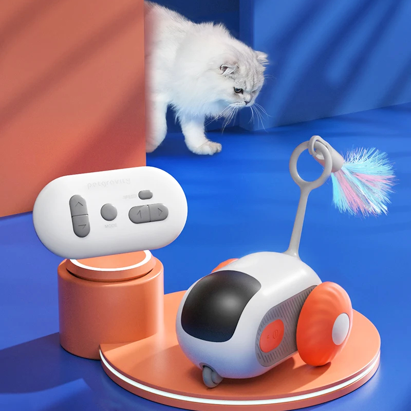 Smart Remote Control Interactive Cat Toy – Automatic Moving Car for Cats
