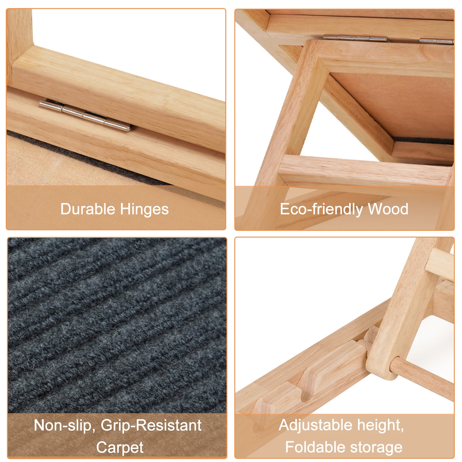 FlexStep™ Adjustable Wooden Pet Ramp - Image 2