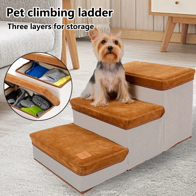 SecureStep Foldable Storage Pet Stairs